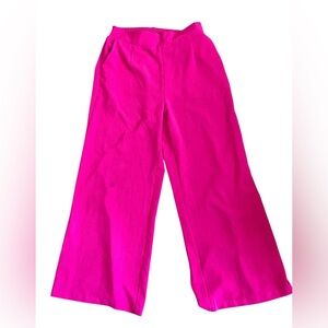 JODIFL Bright Pink Wide-Leg Pants